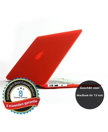 Glanzende hardcase hoes MacBook Air 13.3 inch rood