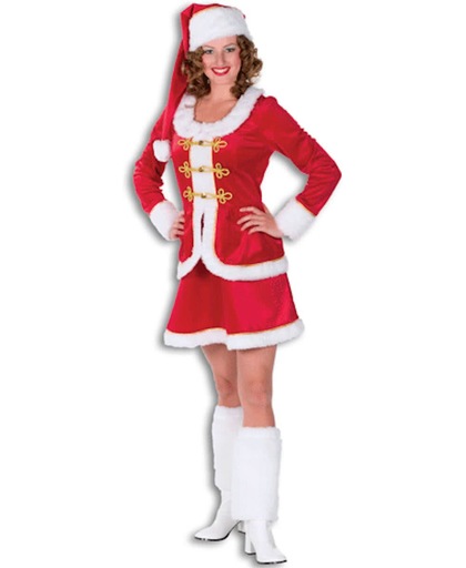 Luxe kerstvrouw kostuum 36 (s)
