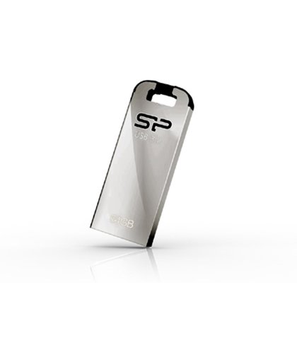 Silicon Power Jewel J10 64GB 64GB USB 3.0 (3.1 Gen 1) USB-Type-A-aansluiting Zilver USB flash drive