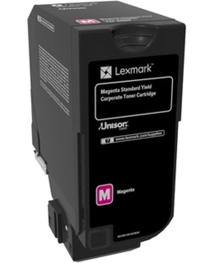 Lexmark 74C2SME tonercartridge Magenta