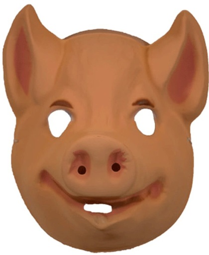 Plastic varkens masker