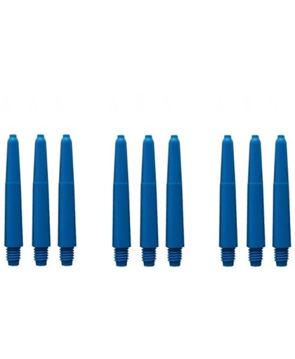 Dragon Darts dart shafts - 3 sets (9 stuks) - Short - blauw - darts shafts