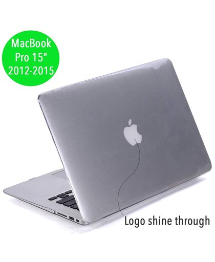 Lunso - hardcase hoes - MacBook Pro Retina 15 inch (2012-2015) - glanzend transparant