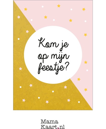 Uitnodigingen feestje - meisje - MamaKaart.nl