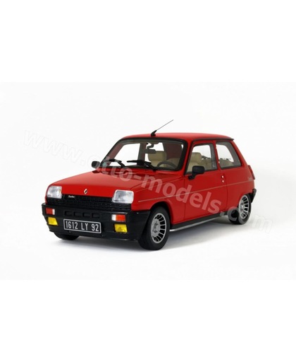 Renault 5 Alpine Turbo 1983 Rood 1-18 Otto Mobile Limited 1500 Pieces