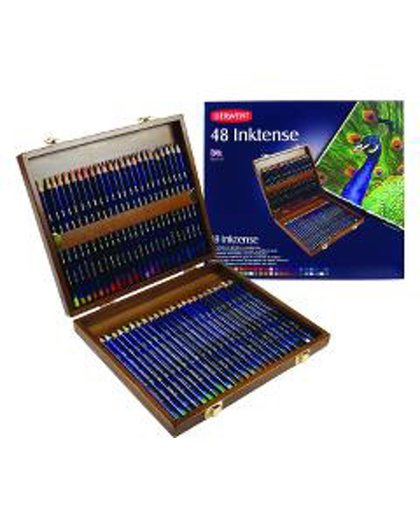 Inktense 48 potloden in houten kist
