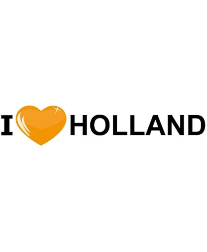 I Love Holland oranje sticker