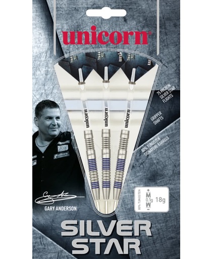 Unicorn - Silverstar Gary Anderson P2 80% - 22 gram - dartpijlen