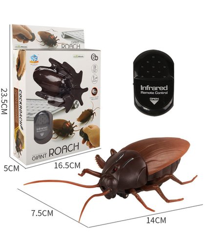 Bestuurbare Kakkerlak - Laat vrienden en familie schrikken - Beweegt levensecht - RC Cockroach - Inclusief afstandsbediening