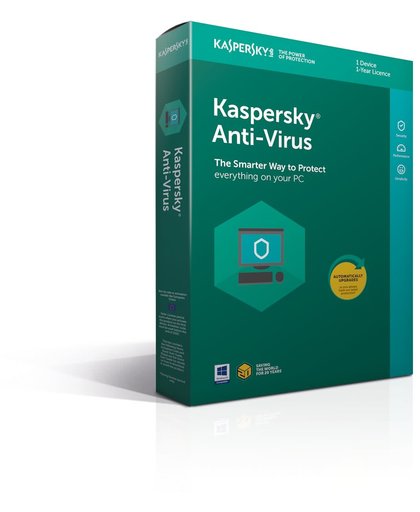 Kaspersky Anti-Virus 2018 - 1 Apparaat - Nederlands / Frans - Windows