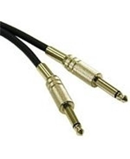 C2G 1m Pro-Audio 6.3mm Cable M/M 1m 6.35mm 6.35mm Zwart audio kabel