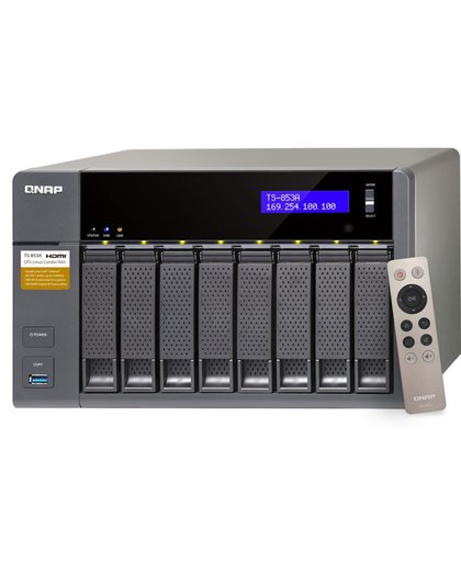 QNAP TS-853A Ethernet LAN Toren Zwart NAS