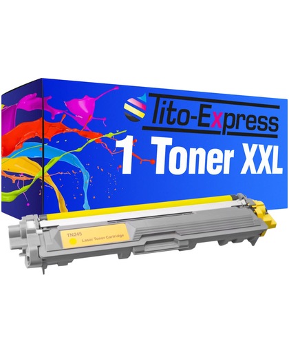 Tito-Express PlatinumSerie PlatinumSerie® 1 Toner XXL kompatibel voor Brother TN-245 Yellow