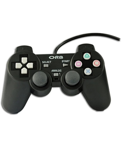 ORB Dual Shock Controller Zwart PS2