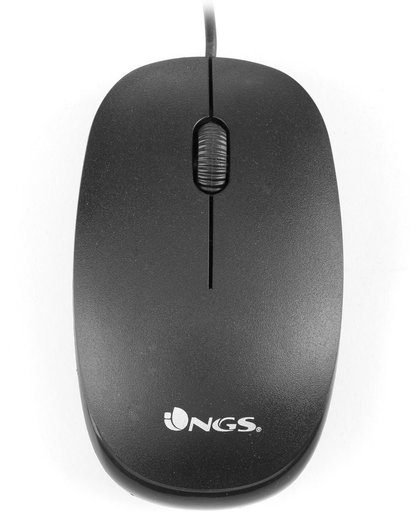 NGS Flame USB Optisch 1000DPI Rechtshandig Zwart muis