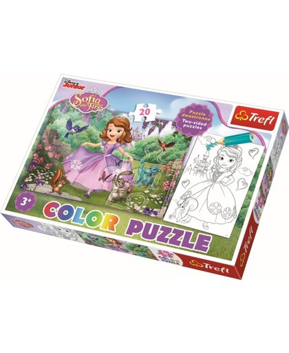 Color Puzzel - Sofia het kleine Prinsesje, 20 stukjes Legpuzzel