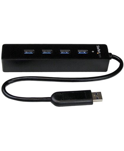 StarTech.com 4-poorts draagbare SuperSpeed USB 3.0-hub met geintegreerde kabel hub & concentrator