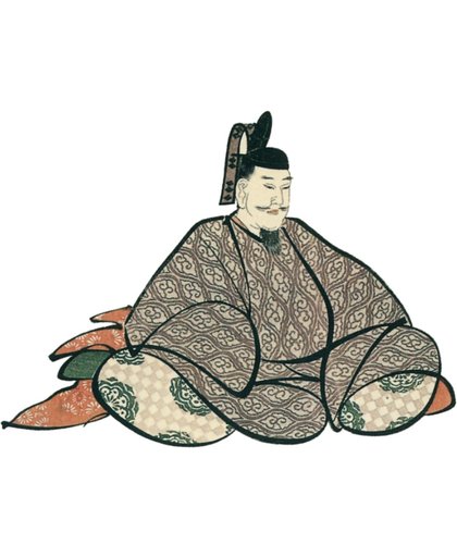 tijdelijke tattoo van een zen master getekend door Hokusai (2 stuks)
