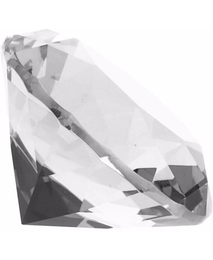 Kristallen diamanten 4 cm  Transparant