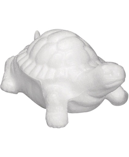 Piepschuim schildpad 12 cm - Styropor figuur