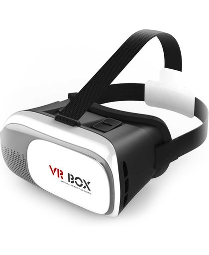 DELTACO VRBOX Virtuele 3D-bril voor smartphones met 3,5 "-6,0" display, lensmaat 42 mm, zwart / grijs / wit