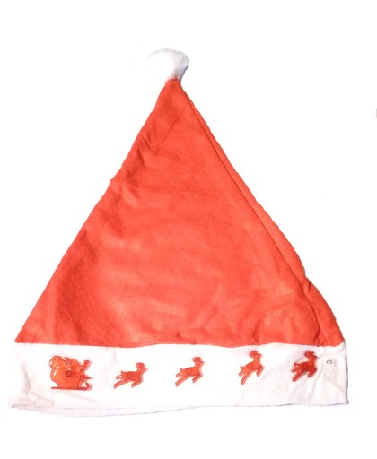 Lichtgevende Kerstmuts met Verlichte Rode Rendieren – Kerstversiering Licht Kerstmutsen Vrijgezellenfeest Bachelor Party Lichtgevend Uitdeelcadeautje Lichtjes Kerst Mutsen Lichtgewicht