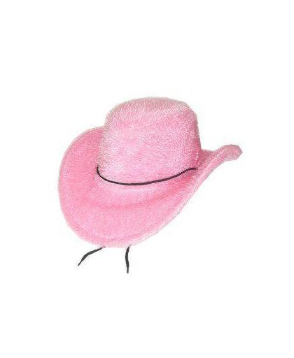 Cowboy hoed harig roze