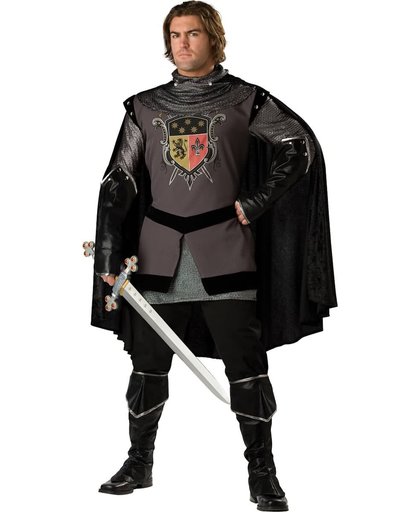 Zwarte ridder kostuum voor heren - Premium - Verkleedkleding - Medium