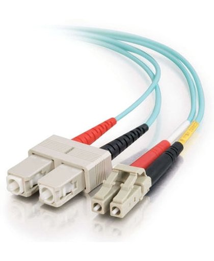 C2G 85515 Glasvezel kabel 3 m OFNR SC Turkoois