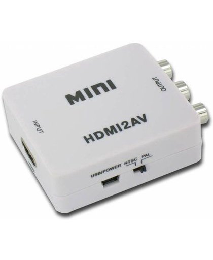 HDMI Naar Tulp AV Adapter Converter wit