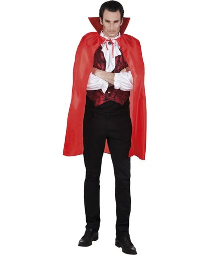 Dracula Cape luxe rood (120 cm)