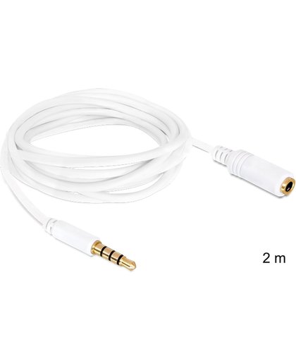 DeLOCK 3.5mm 2m 2m 3.5mm 3.5mm Wit audio kabel