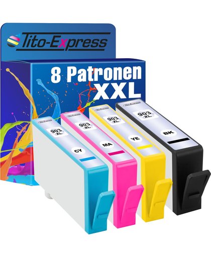 PlatinumSerie® 8 inktpatronen XXL compatible voor HP 903XL