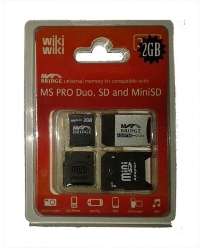 Memory Stick 2 GB + Pro Duo Adapter