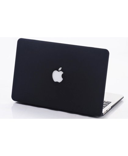 MacBook Air 13 inch Hard Case Cover Laptop Hoes Zwart met Apple-logo uitsparing Zwart