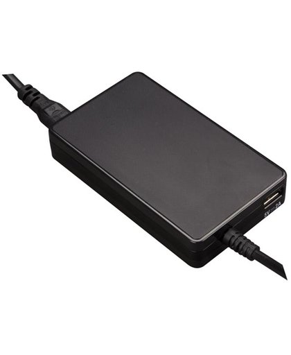 UNIVERSELE MINI NOTEBOOKADAPTER - UITGANG 19 VDC - 4.74 A MAX. (90 W) + USB 2.1 A - ZONDER PLUGGEN