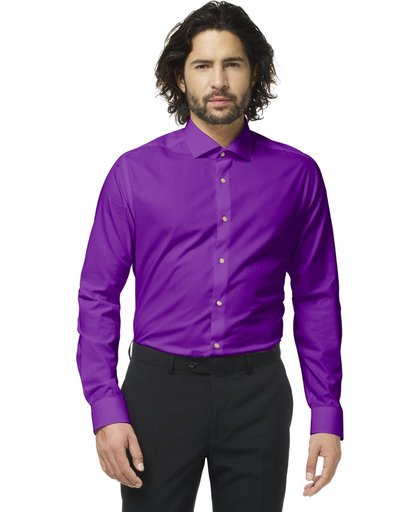 OppoSuits Purple Prince Overhemd voor Heren (Paars) - Zakelijke en Vrijetijds Overhemden voor Mannen, Meerdere Kleuren Beschikbaar