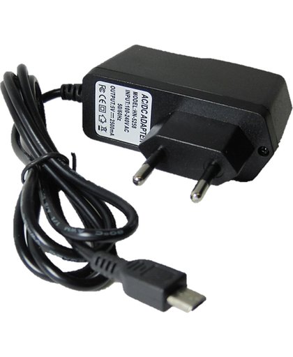 5V 2,5A power supply voedingsadapter 2500mA micro-USB met EU stekker voor o.a. Raspberry Pi 3