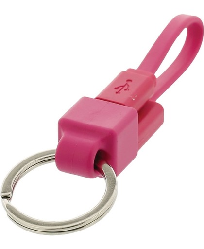 Valueline 0.1m USB 2.0 A - Micro-B 0.1m USB A Micro-USB B Mannelijk Mannelijk Roze USB-kabel