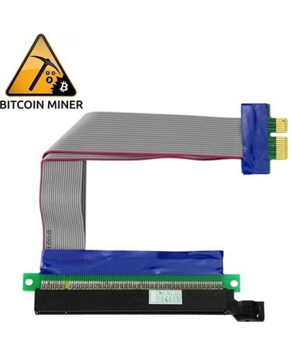 PCI-E Express 16X to 1X Riser Card Adapter Flex Extension Kabel