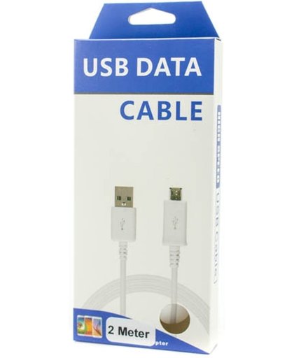 Micro USB kabel 2 meter, premium kwaliteit