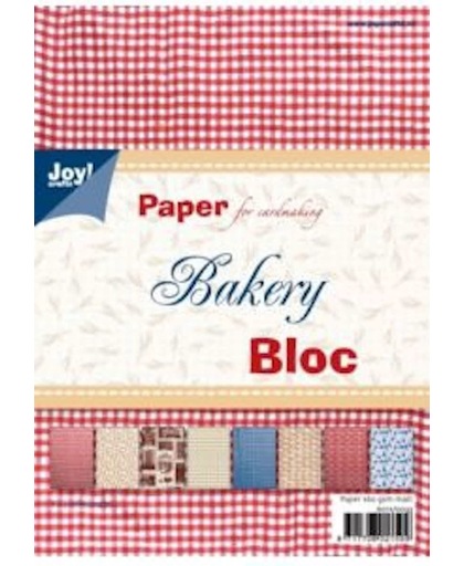 Papierblok, happy bloks bakery bloc, 15 x 21 cm, 32 vel, 8 x 4 designs