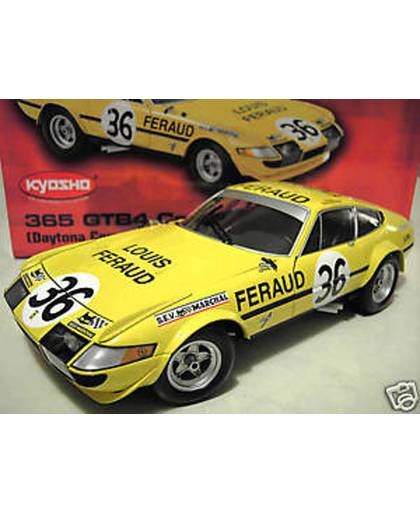 Ferrari 365 GTB/4 Daytona Competizione "Feraud" #36, 8th Le Mans 1972, Bell - Pilette, 1:18 Kyosho