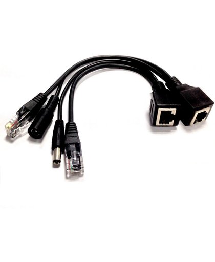 Passieve PoE adapter Injector + Splitter CAT5 kabel kit