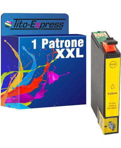 Tito-Express PlatinumSerie PlatinumSerie® 1 Cartridge XXL. (Yellow) Compatible voor Epson TE1634/ Epson Workforce WF-2010 W / WF-2510WF / WF-2520 NF / WF-2530 WF / WF-2540 WF / WF-2630 WF / WF-2650 DWF / WF-2660 / WF-2660 DWF