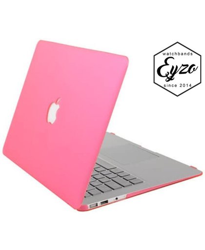 Hardcover Case Voor Apple Macbook Air 11 Inch 2016/2017 (Retina/Touchbar) - Rubber Crystal Hardshell Hard Case Cover Hoes - Laptop Sleeve / Laptop Hoes - Roze
