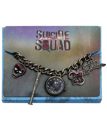 Suicide Squad Harley Charm Watch Polshorloge goudkleurig
