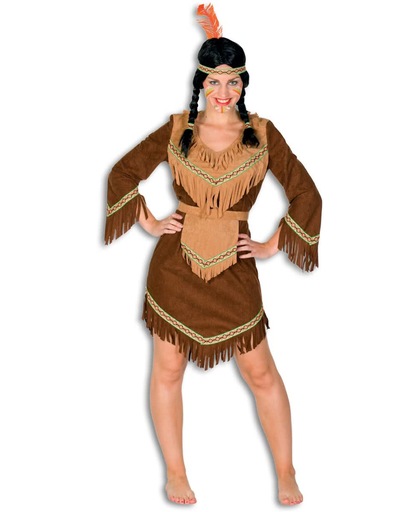 Indianen Vrouw Bruin-44