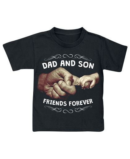 Dad And Son Kindershirt zwart