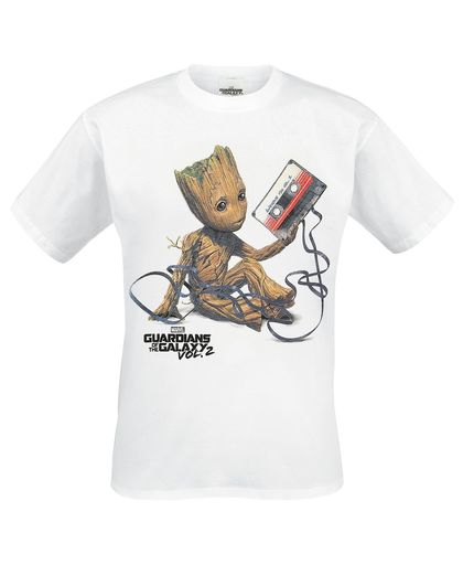 Guardians Of The Galaxy 2 - Groot & Tape T-shirt wit